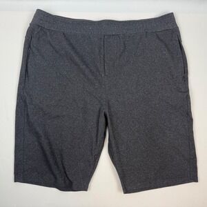Public Rec All Day Every Day Shorts Mens 42T Heather Charcoal Gray Athletic Zip
